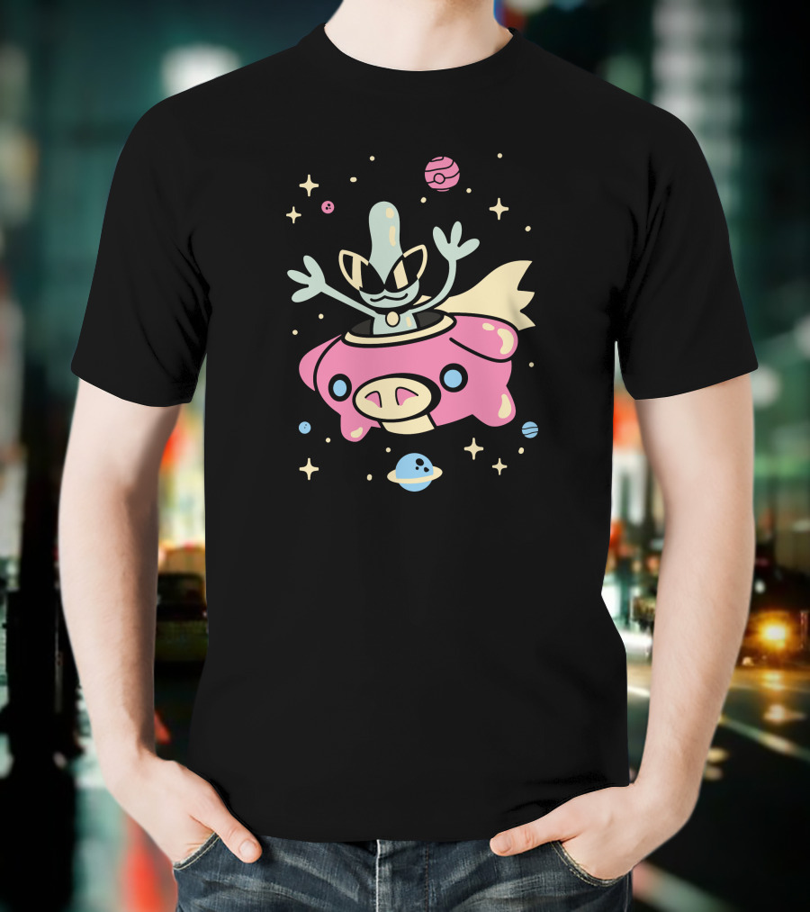 The Yetee Shop Space Glasses Alien In Spaceship By Jaime Ugarte T-Shirt