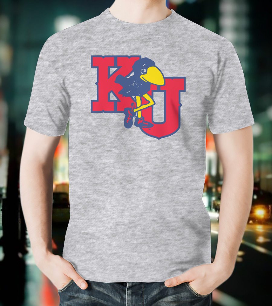 KU Homefield Vintage Long Leg Jayhawk T-Shirt