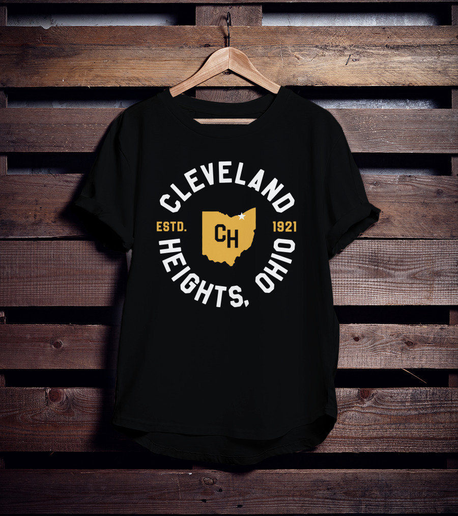 Cleveland Heights Ohio Estd 1921 Cleveland Clothing Co Store CH Map T-Shirt
