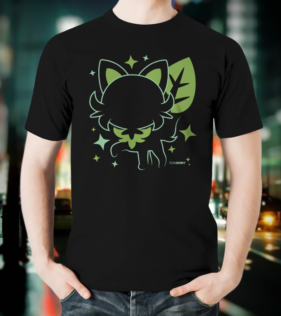 Merch Land Grass Cat Sprigatito Team Shiny Adrive Tk Leaf Stars T-Shirt