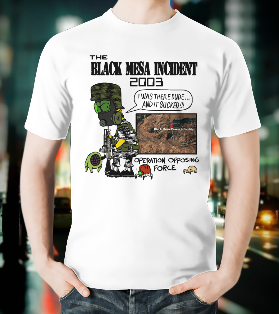 The Black Mesa Incident 2003 Operation Opposing Force Bootleg Bart Style Maurs T-Shirt