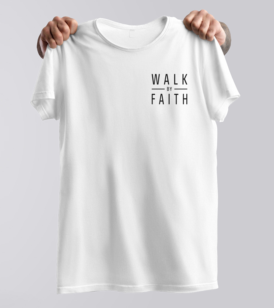 Nonso Opinion Walk By Faith Motivational Phrase T-Shirt