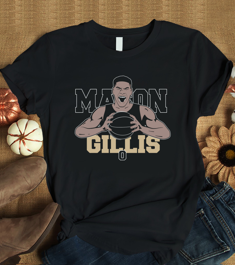 Mason Gillis Basketball Player Energetic Portrait Jon Rothstein Nice Bison Store T-Shirt