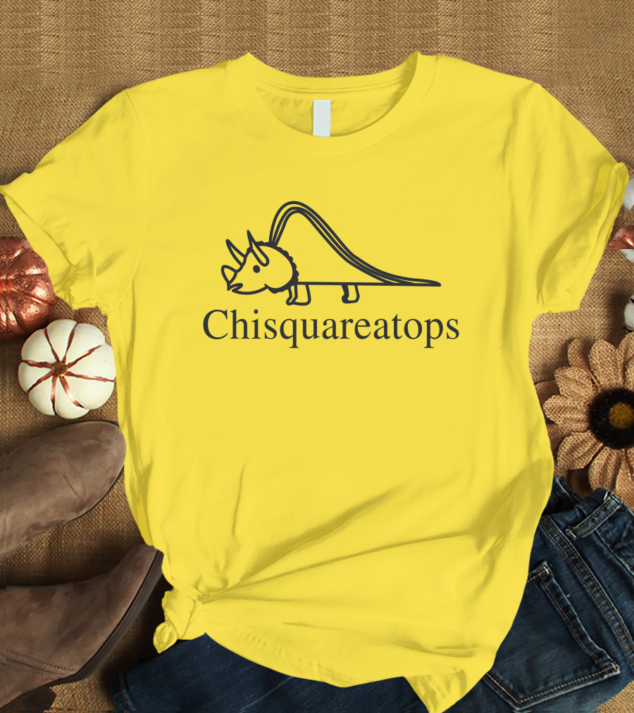 Kristen Fouss Cricut Chisquareatops Dinosaur T-Shirt