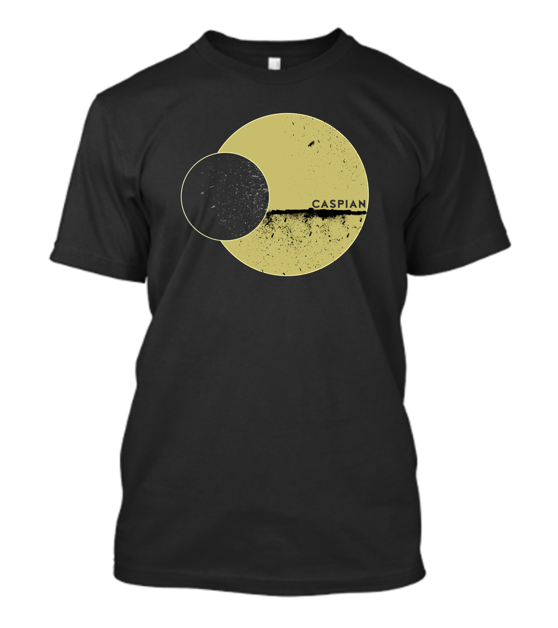 Marek Brave Solid Caspian Wrestle Mania Abstract Circles T-Shirt