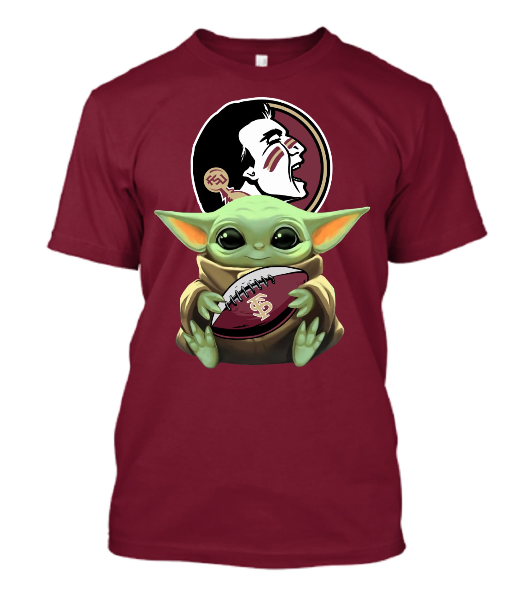 Baby Yoda Seminoles Football FSU T-Shirt