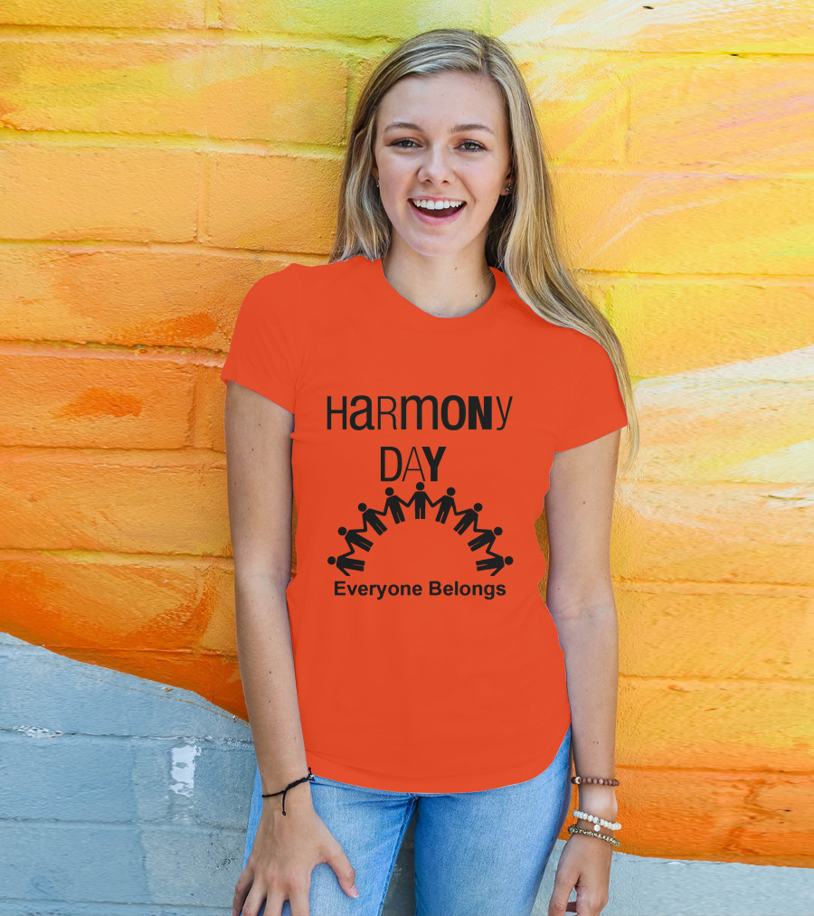 Harmony Day 21 March Everyone Belongs T-Shirt