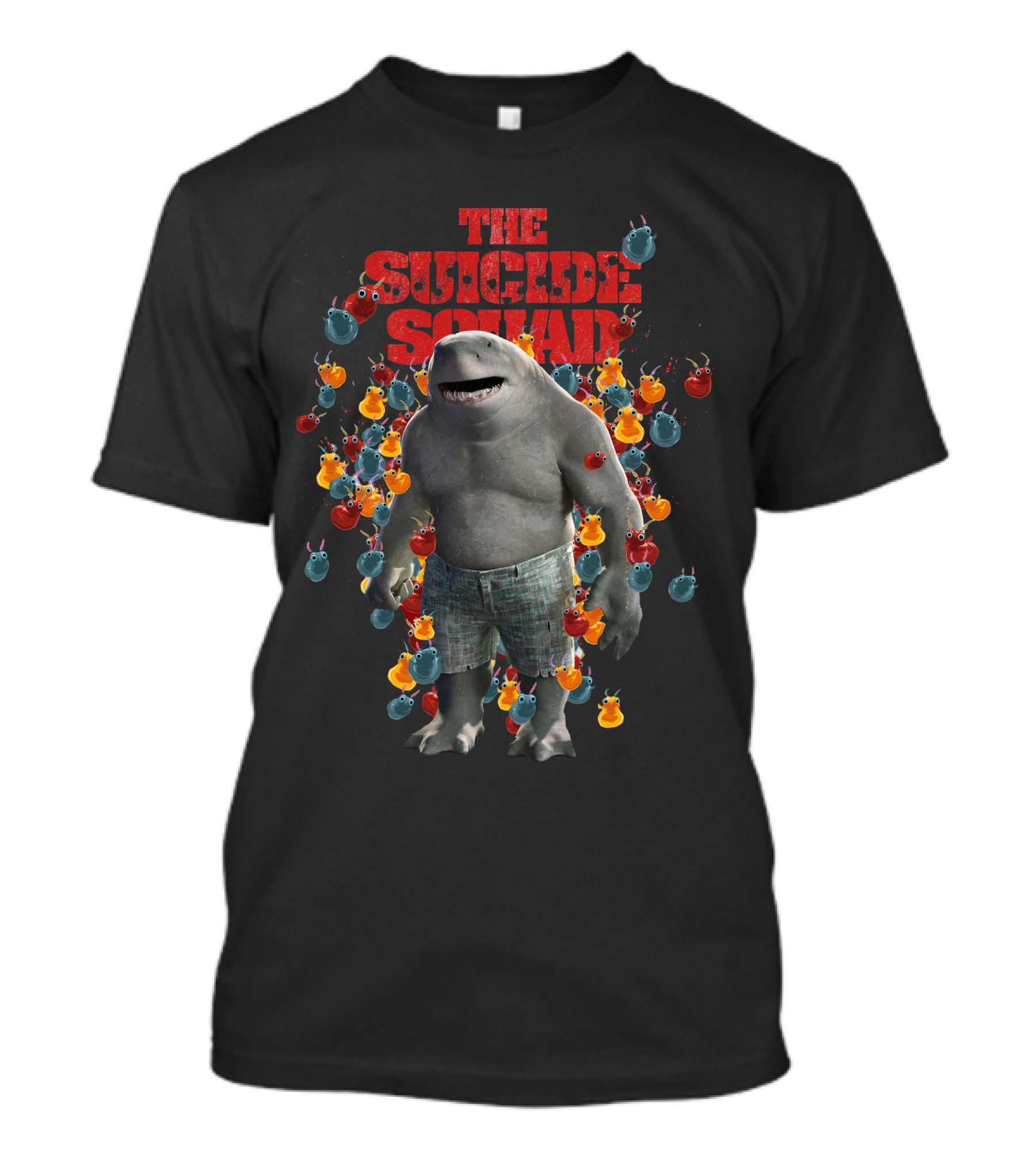 The Suicide Squad King Shark Bombs Explosion T-Shirt