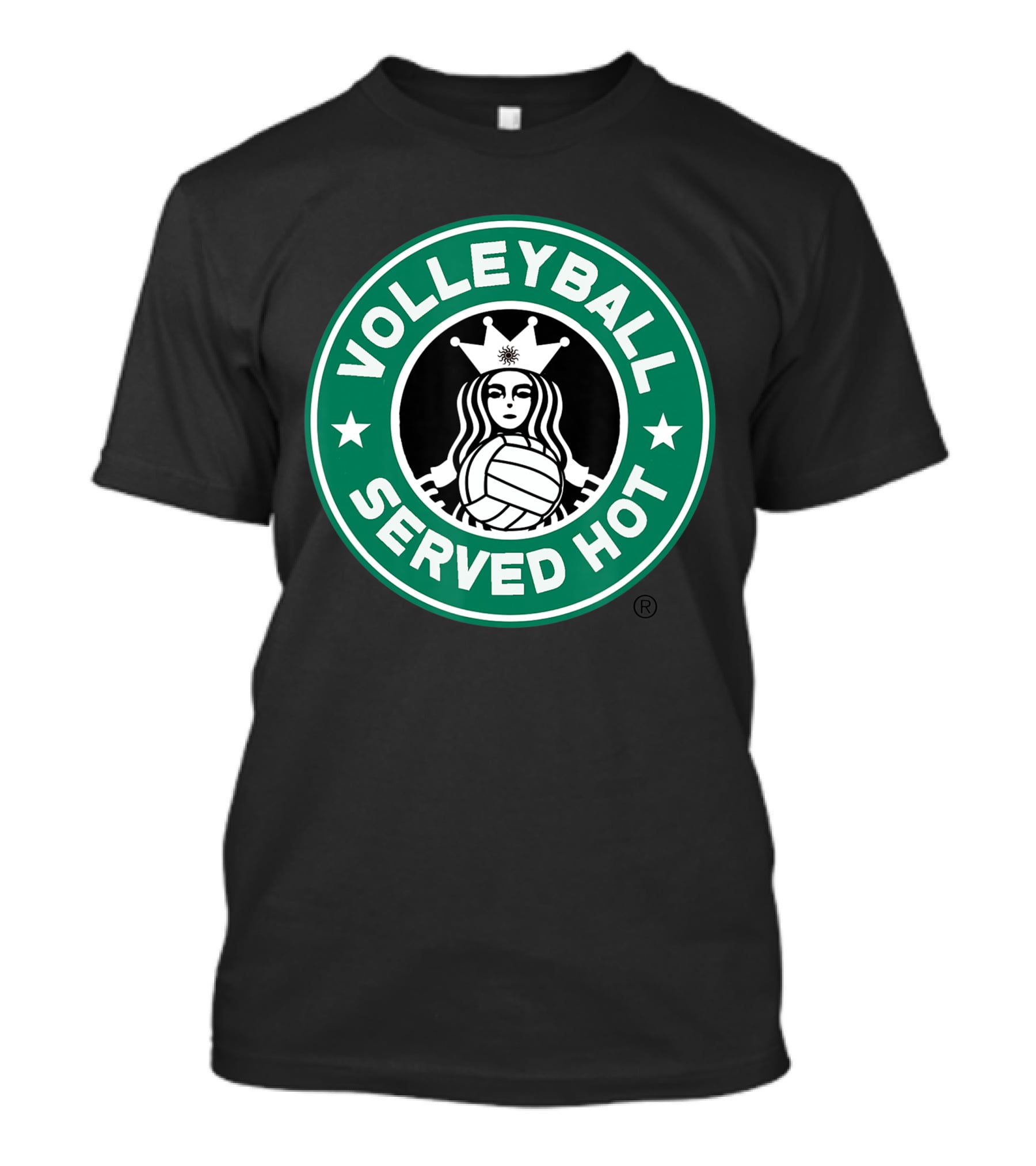 Volleyball Served Hot Funny Logo Design Great T-Shirt