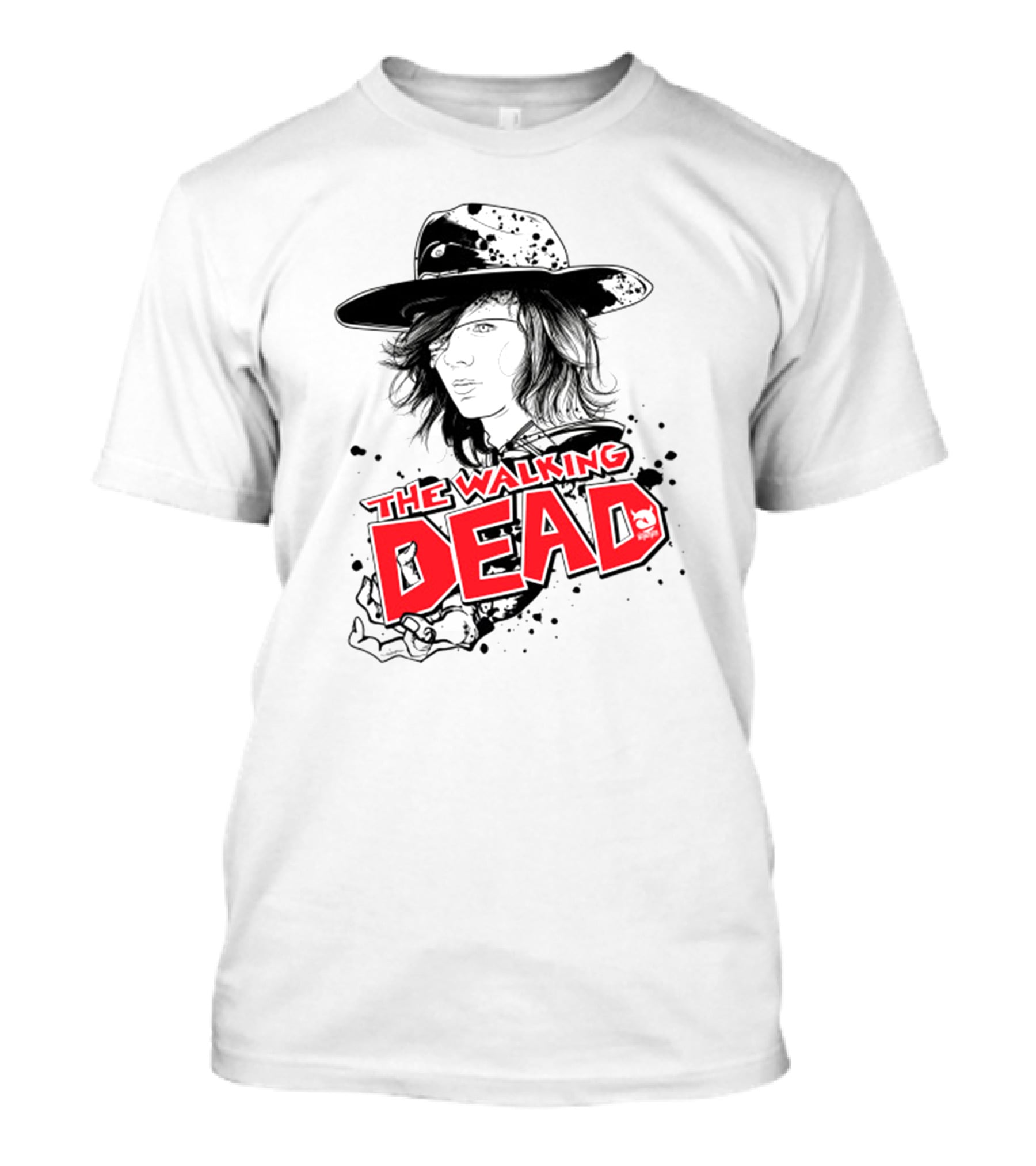 The Walking Dead Character Art Black Hat T-Shirt