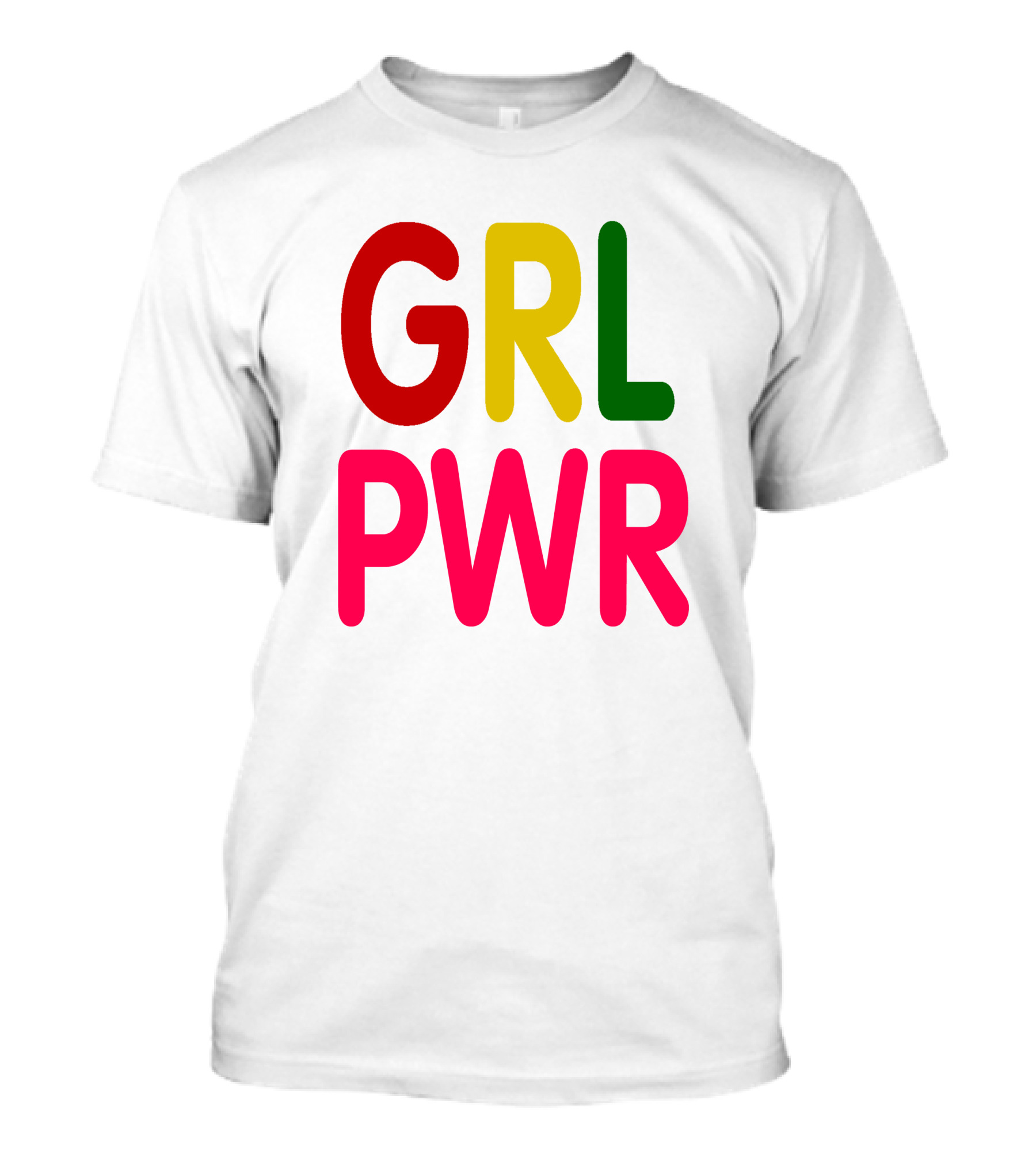 GRL PWR Bold Multicolor Empowerment T-Shirt