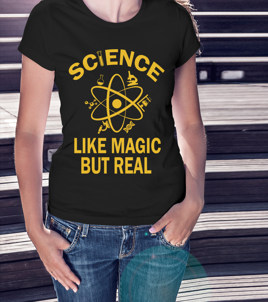 Science Like Magic But Real Atomic Microscope Elements T-Shirt