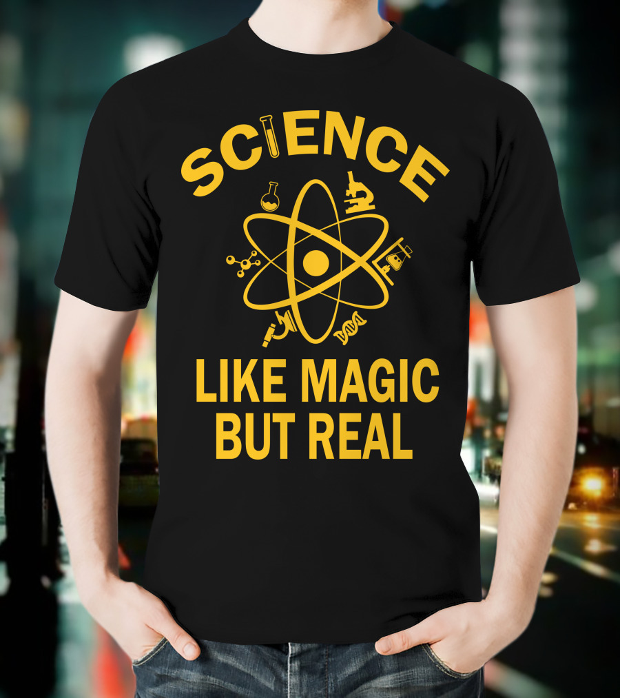 Science Like Magic But Real Atomic Microscope Elements T-Shirt