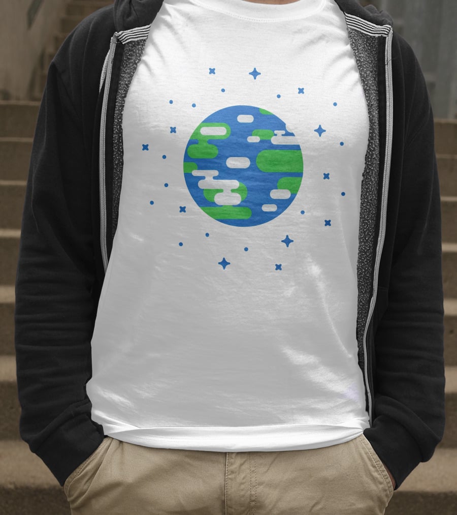 Kurzgesagt Earth Space T-Shirt