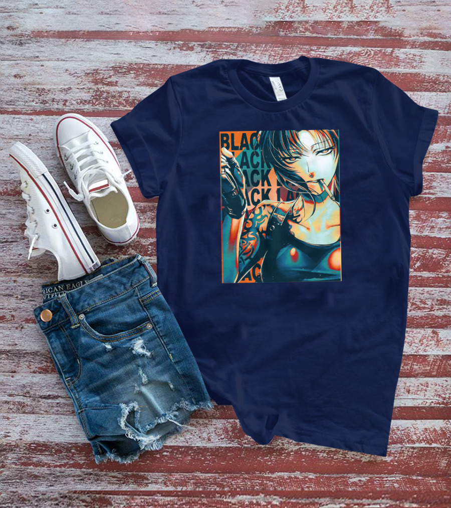 Black Lagoon Pop Anime Style Revy T-Shirt
