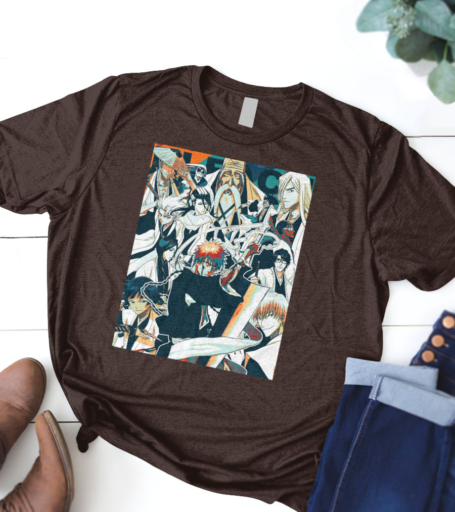 BLEACH Character Collage Manga Art POP T-Shirt