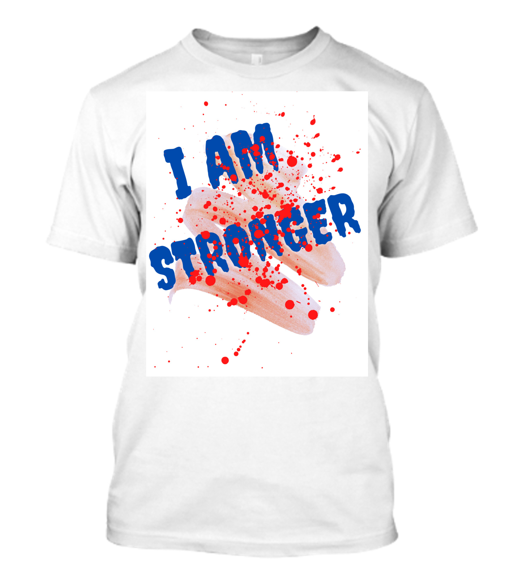 I Am Stronger Blood Splatter Hot Dog T-Shirt
