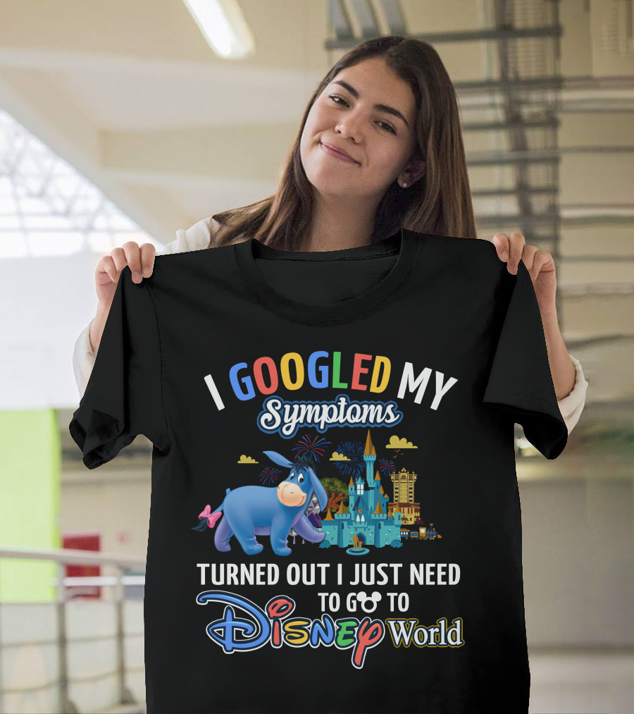 I Googled My Symptoms Eeyore Disney World T-Shirt