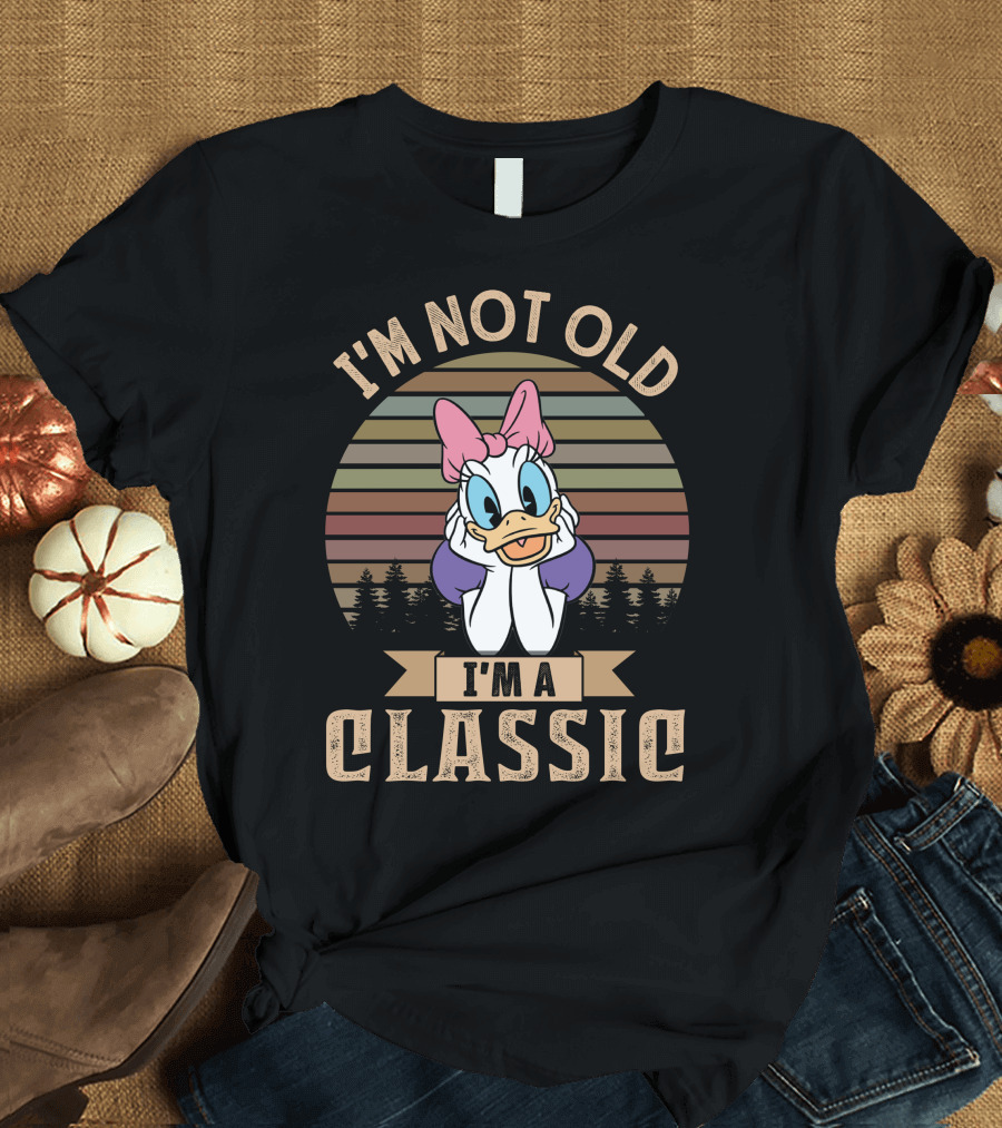 I'm Not Old I'm A Classic Daisy Duck Vintage Retro Style T-Shirt