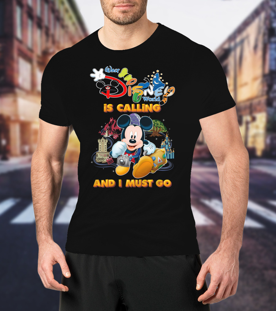 Walt Disney World Is Calling And I Must Go Mickey Mouse Adventure T-Shirt