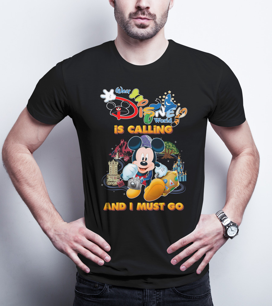 Walt Disney World Is Calling And I Must Go Mickey Mouse Adventure T-Shirt