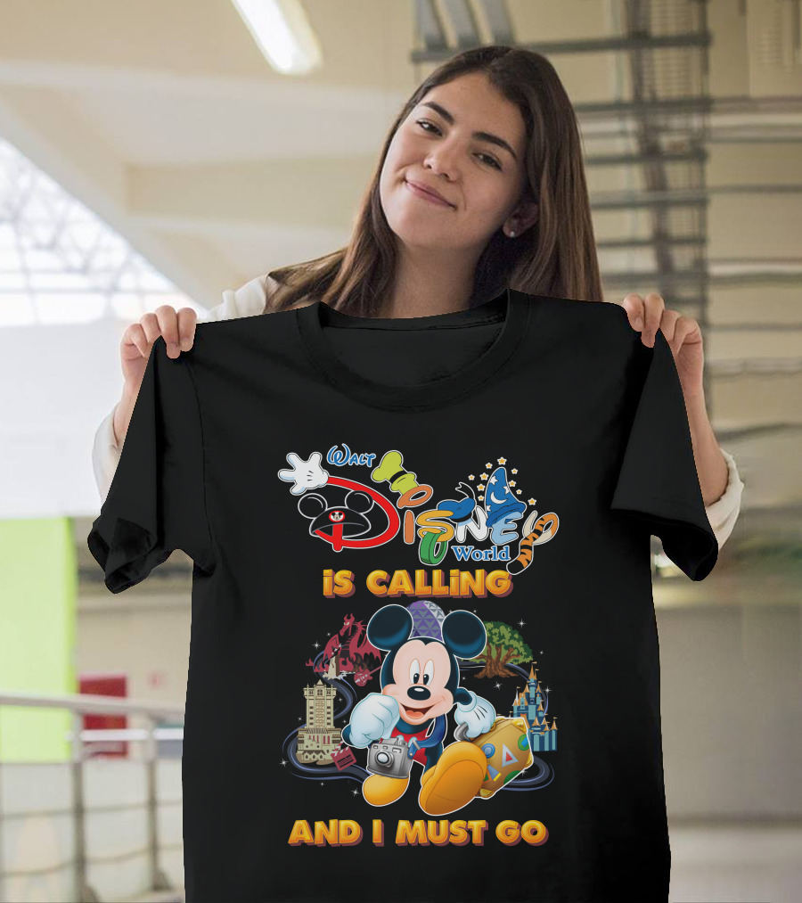 Walt Disney World Is Calling And I Must Go Mickey Mouse Adventure T-Shirt