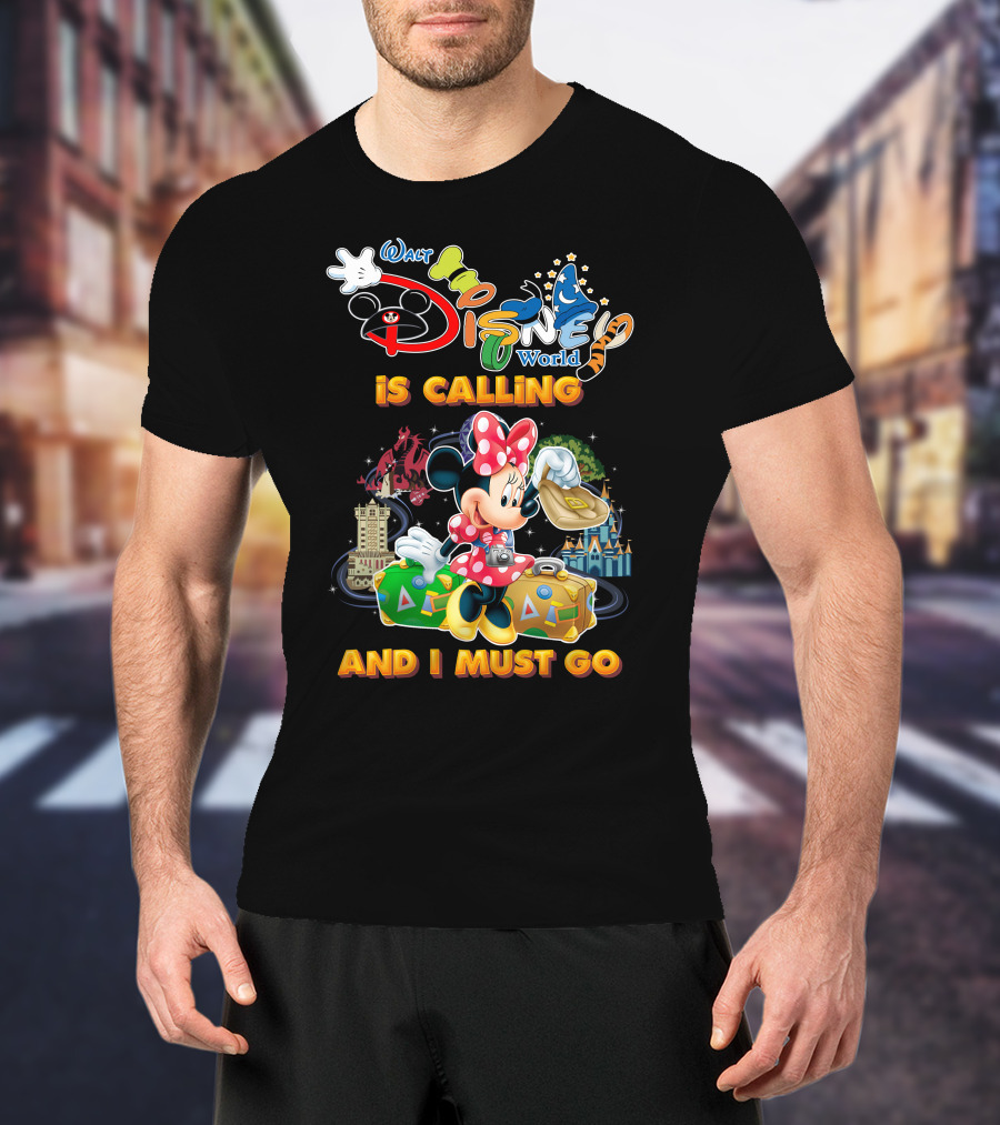 Walt Disney World Is Calling And I Must Go Minnie Luggage T-Shirt