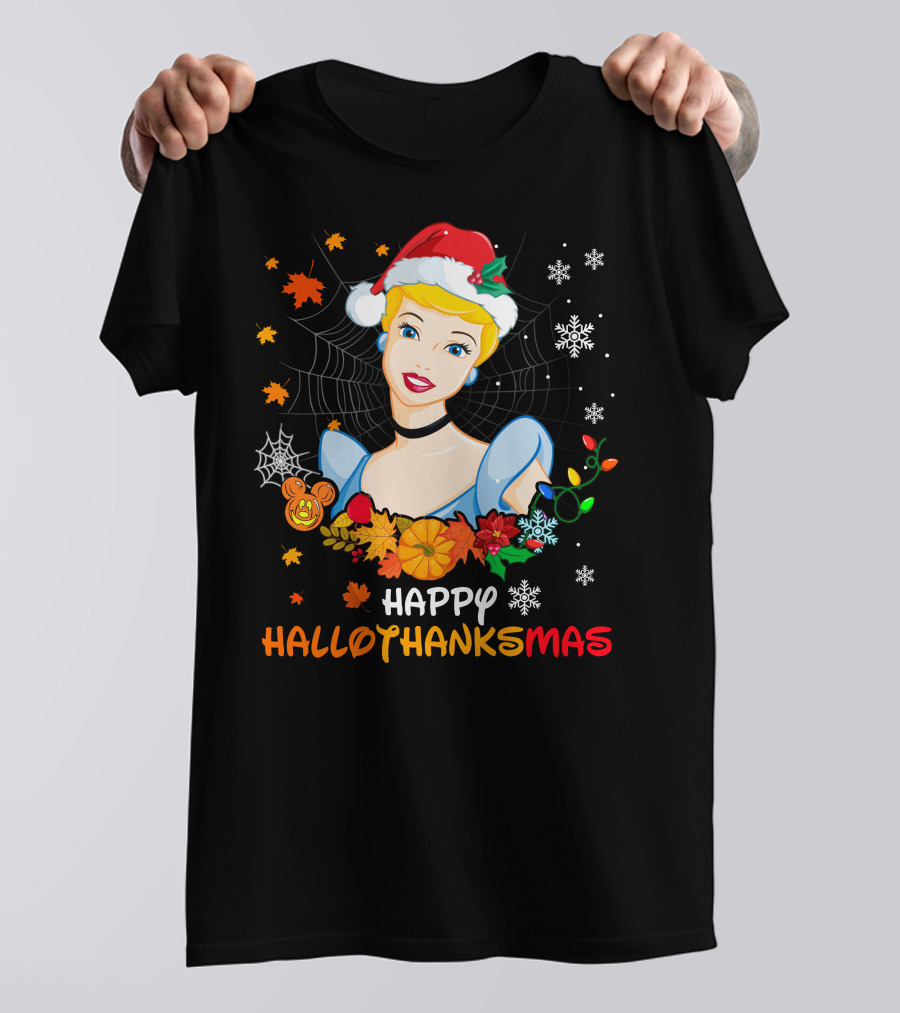 Cinderella Happy Hallothanksmas Holiday Celebration T-Shirt