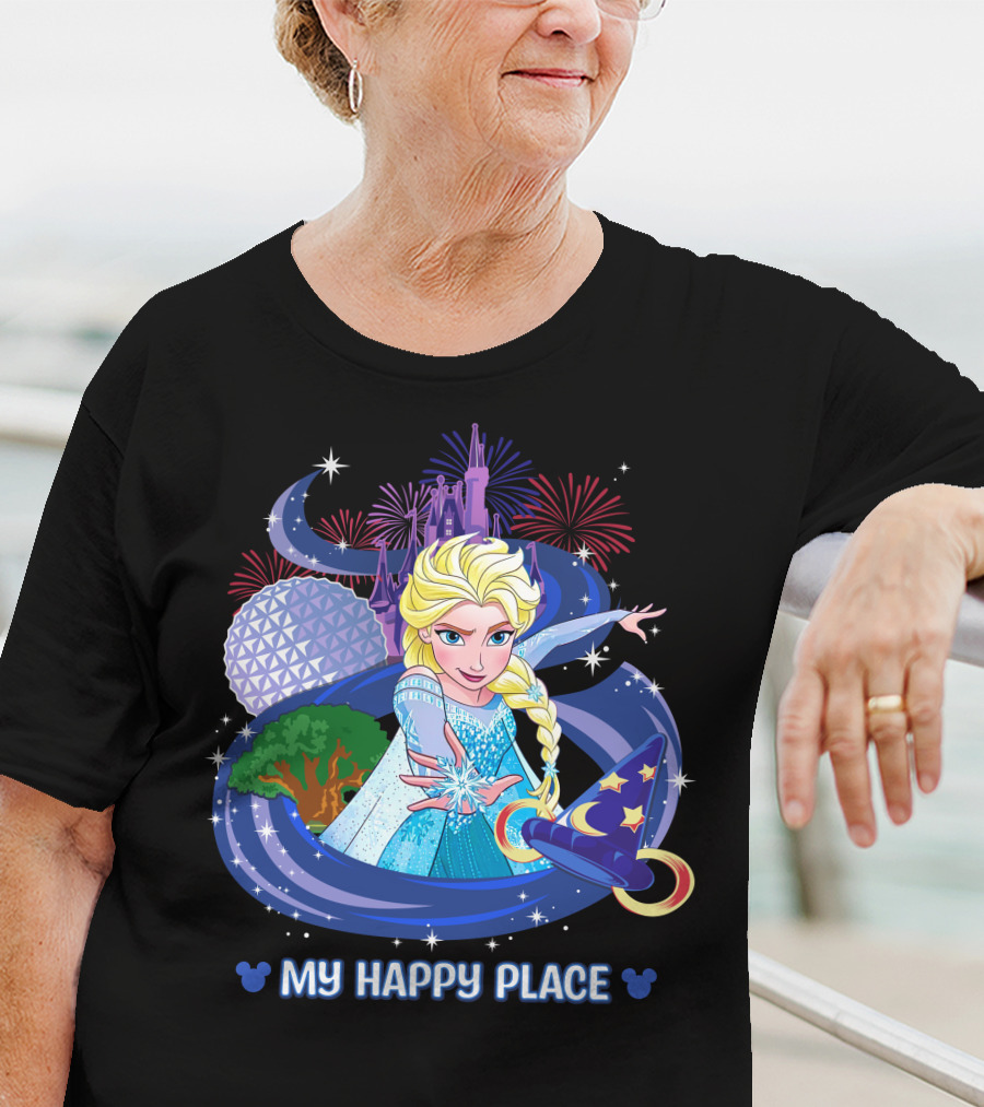 Elsa My Happy Place Disney Frozen Magic Fantasyland T-Shirt