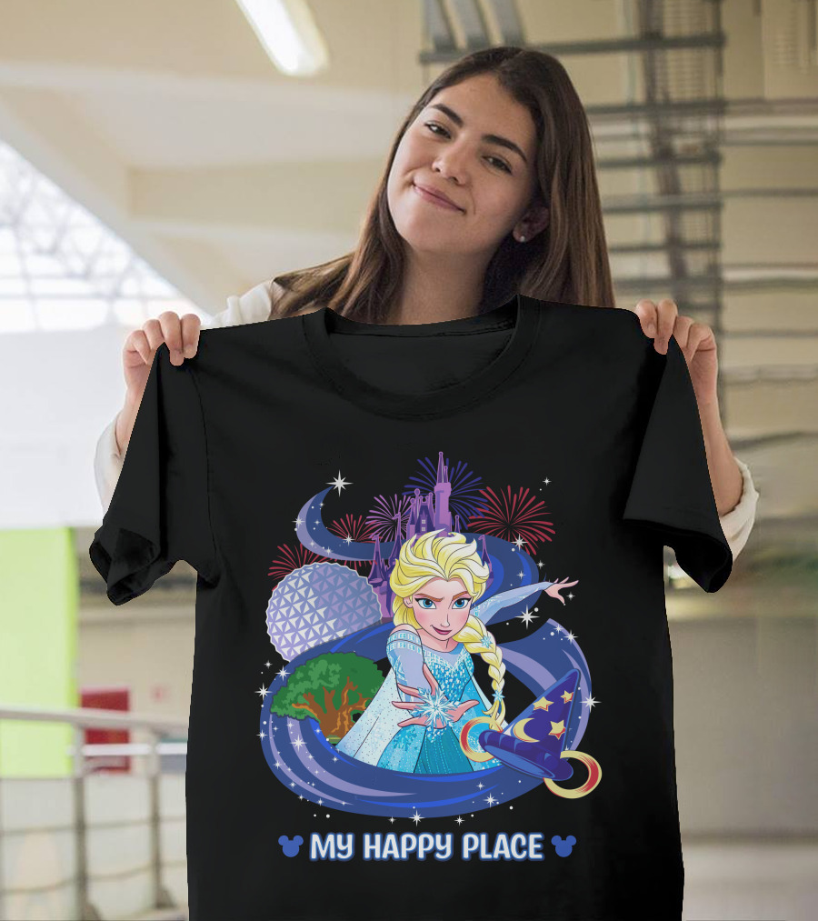 Elsa My Happy Place Disney Frozen Magic Fantasyland T-Shirt