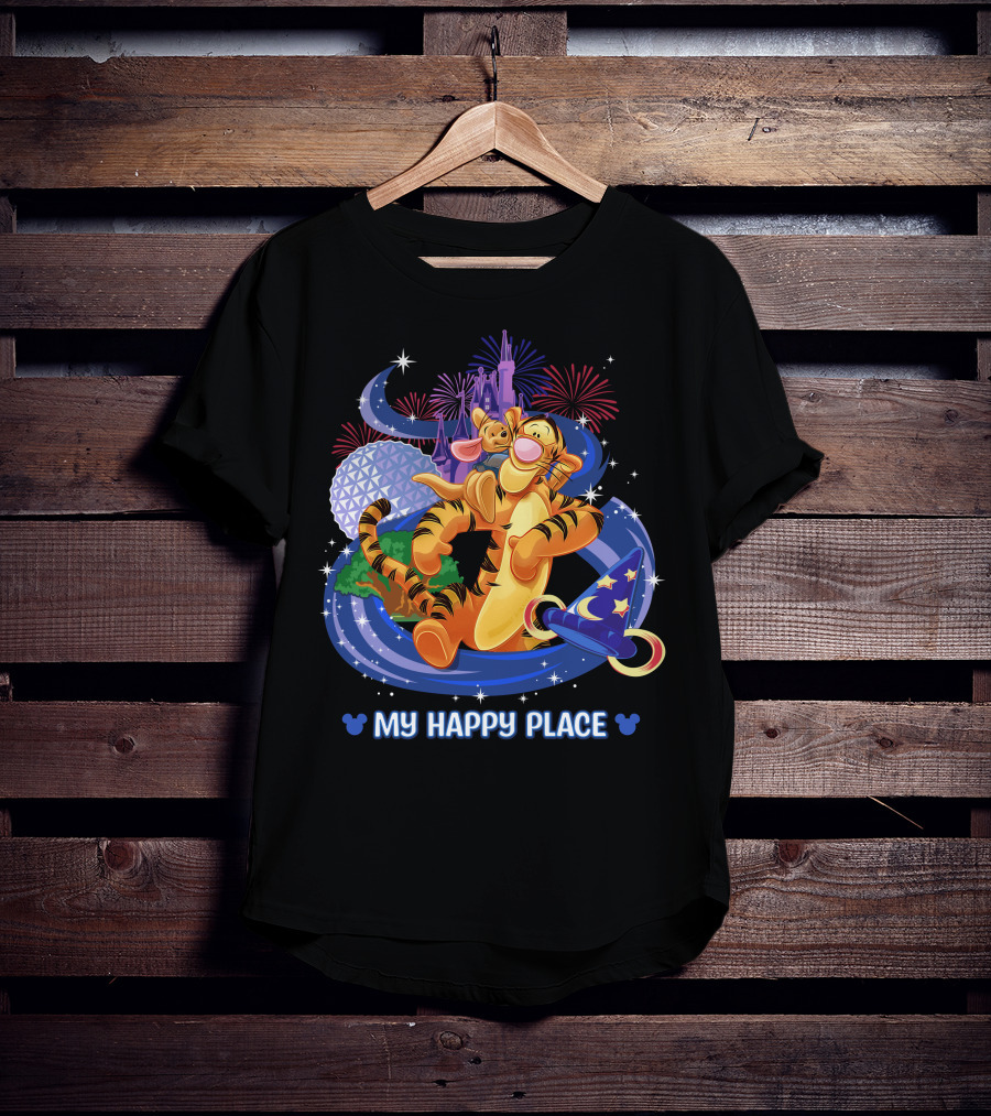 My Happy Place Tigger Disney Magic Kingdom Celebration T-Shirt