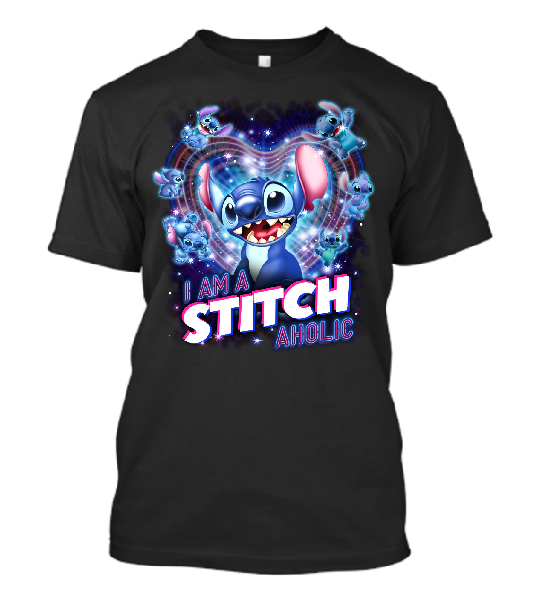 I Am A Stitch Aholic Lilo And Stitch Fan T-Shirt