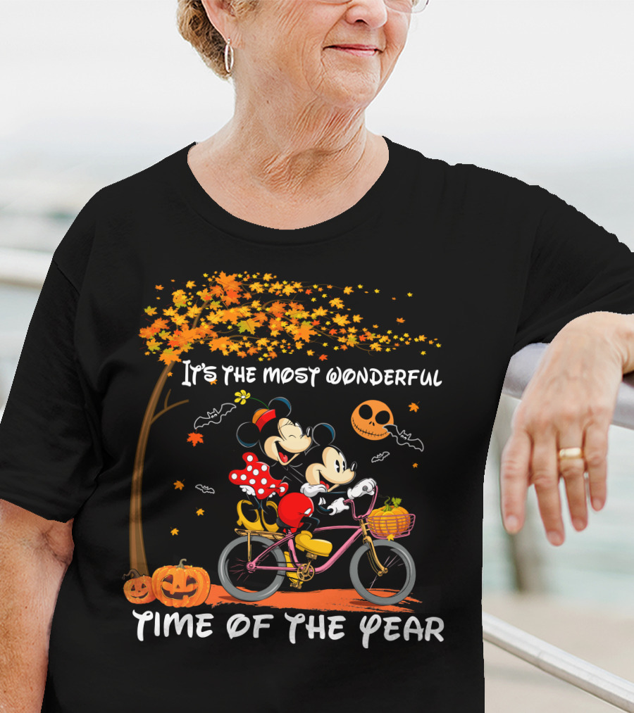 It's The Most Wonderful Time Of The Year Mickey And Minnie Halloween Bike Ride T-Shirt