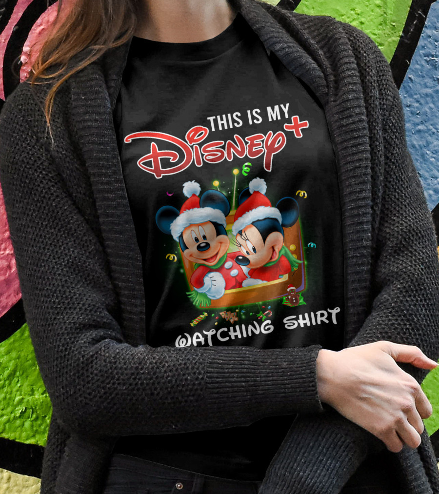 This Is My Disney Plus Watching Shirt Minie And Mickey T-Shirt