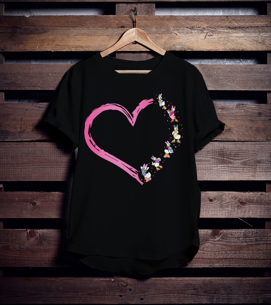 Daisy Duck Pink Heart Dance T-Shirt
