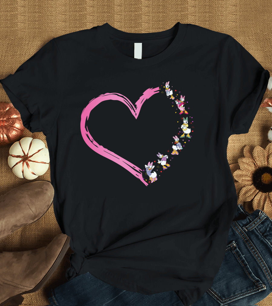 Daisy Duck Pink Heart Dance T-Shirt