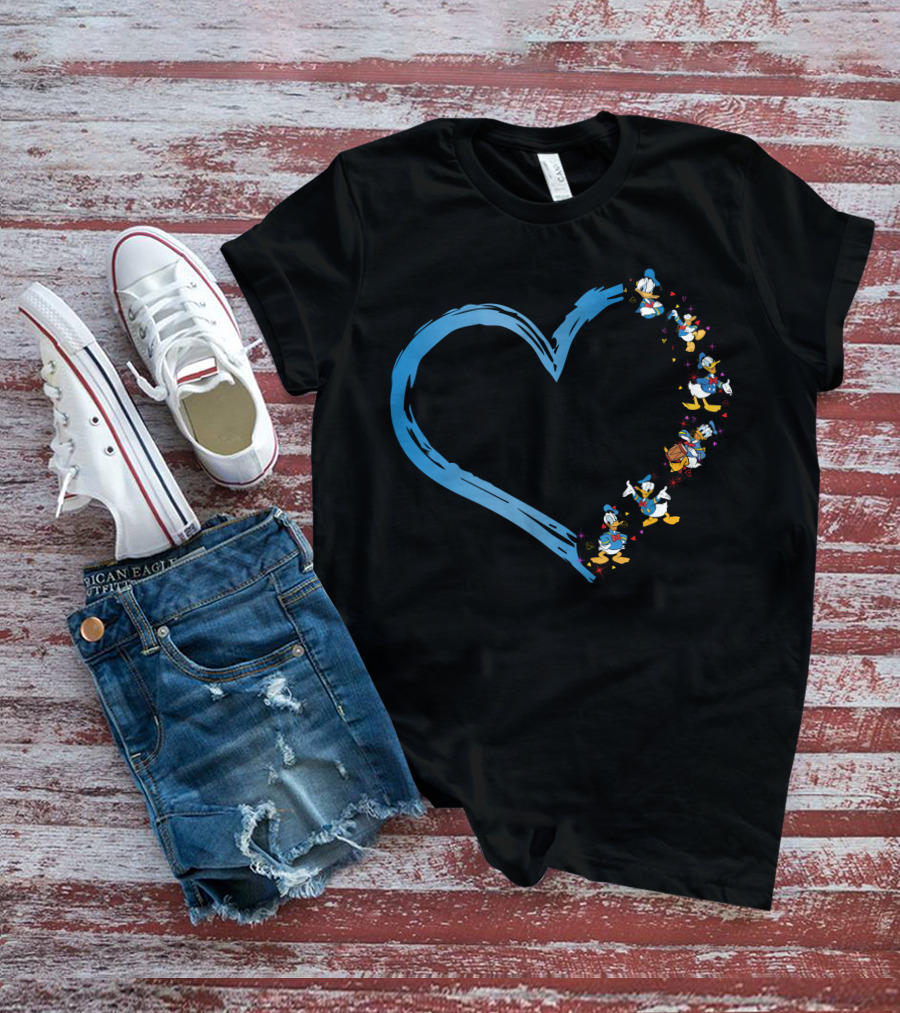Donald Duck Heart T-Shirt