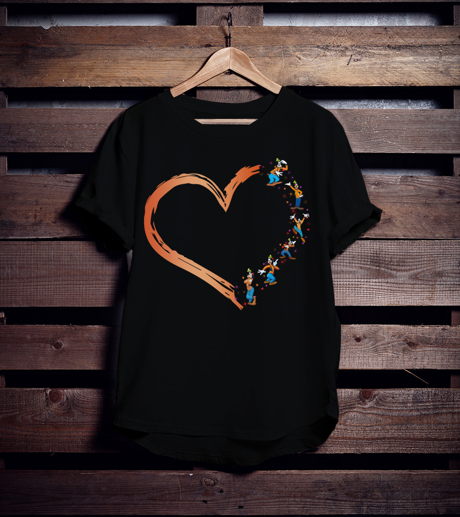 Goofy Heart Brushstroke Disney T-Shirt