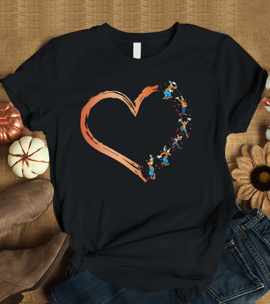 Goofy Heart Brushstroke Disney T-Shirt