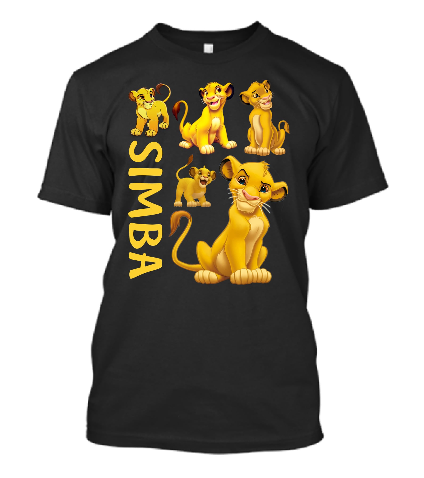 Simba Lion King Cartoon Characters T-Shirt