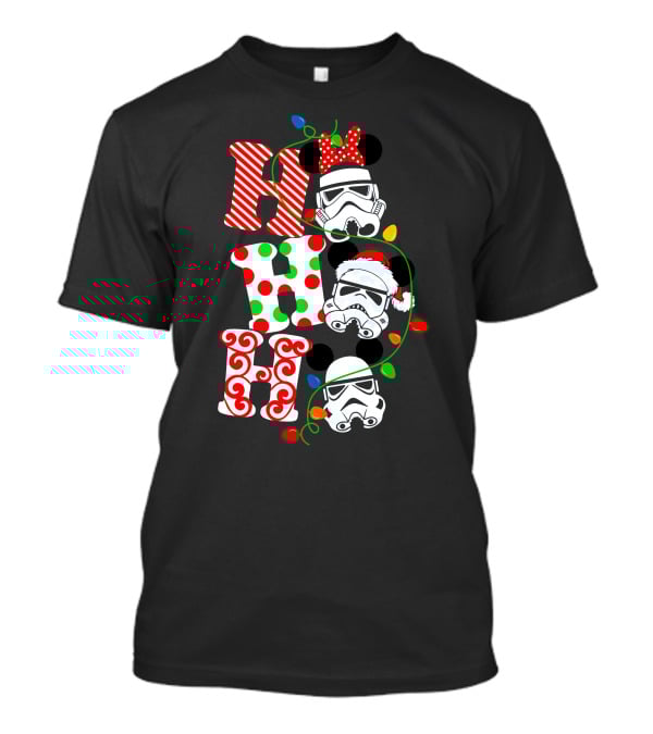 Ho Ho Ho Star War Stormtrooper Christmas Lights T-Shirt