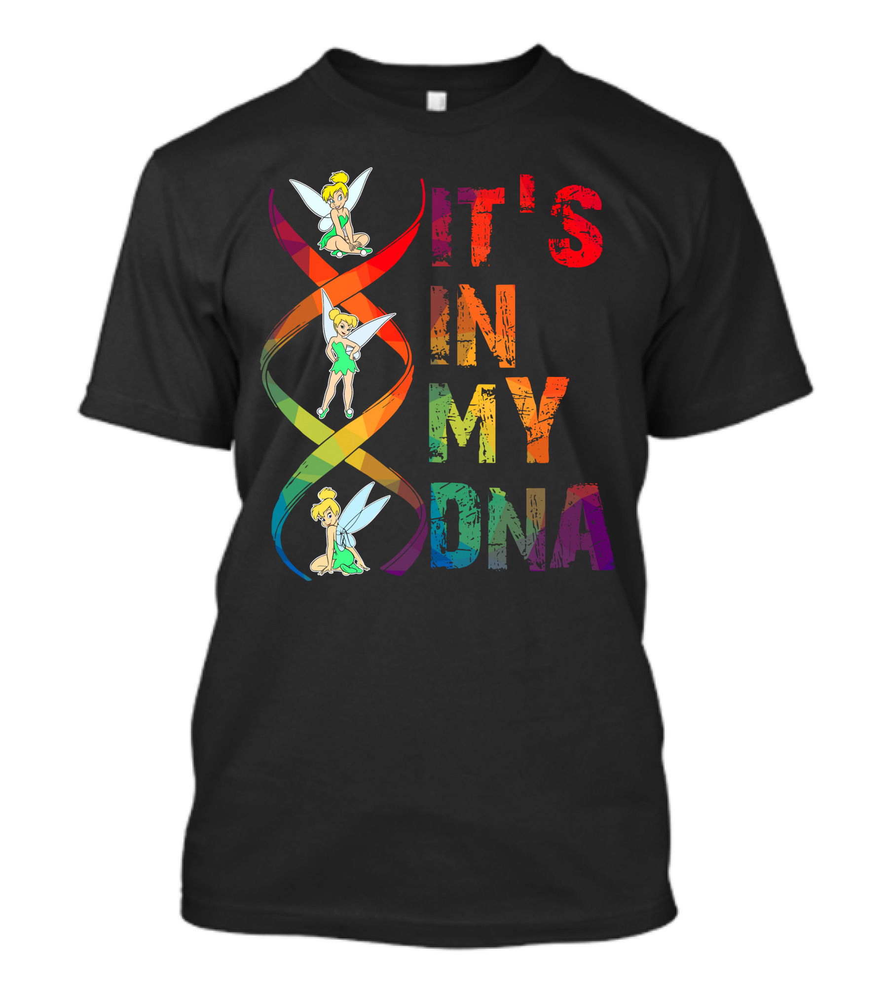 Tinker Bell It's In My Dna Rainbow Dna Helix T-Shirt