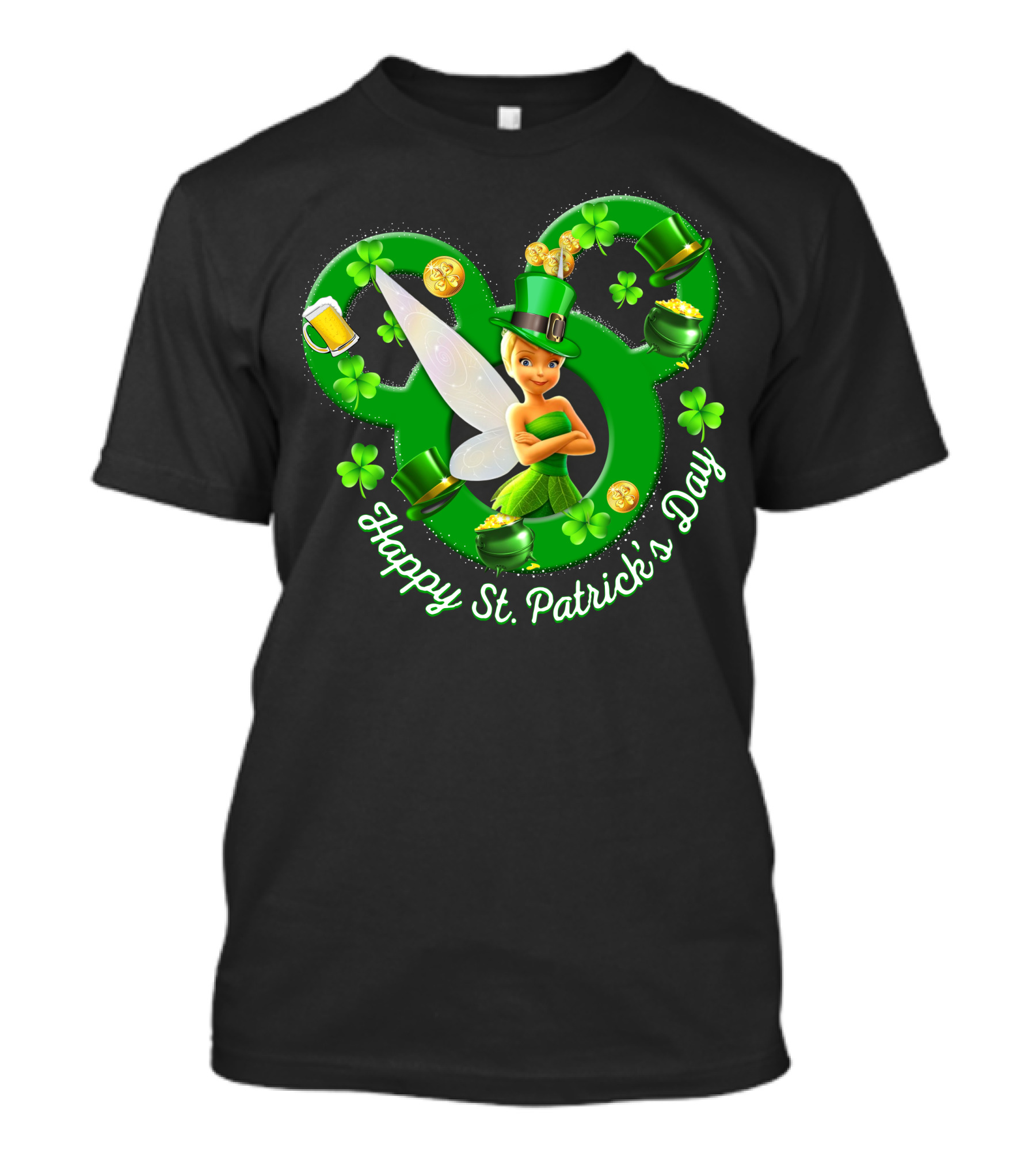 Happy St. Patrick's Day Tinker Bell Disney Magic T-Shirt