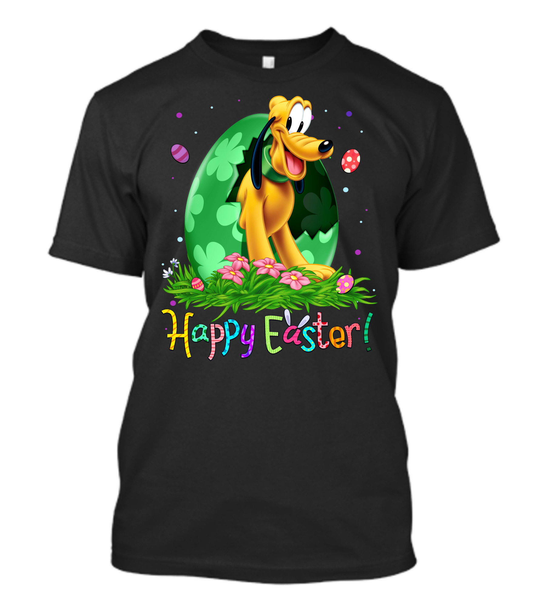 Happy Easter Pluto Disney Easter Egg Hunt T-Shirt