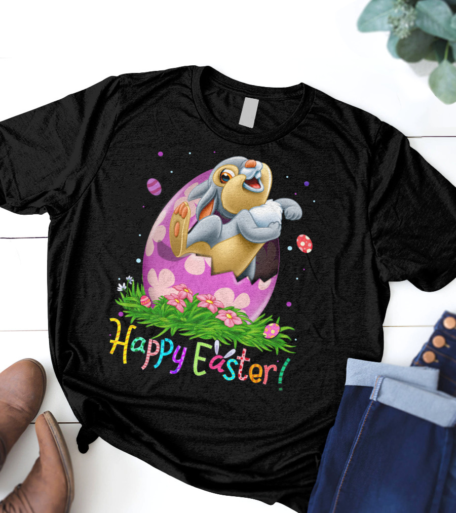 Happy Easter Thumper Easter Egg Rabbit T-Shirt