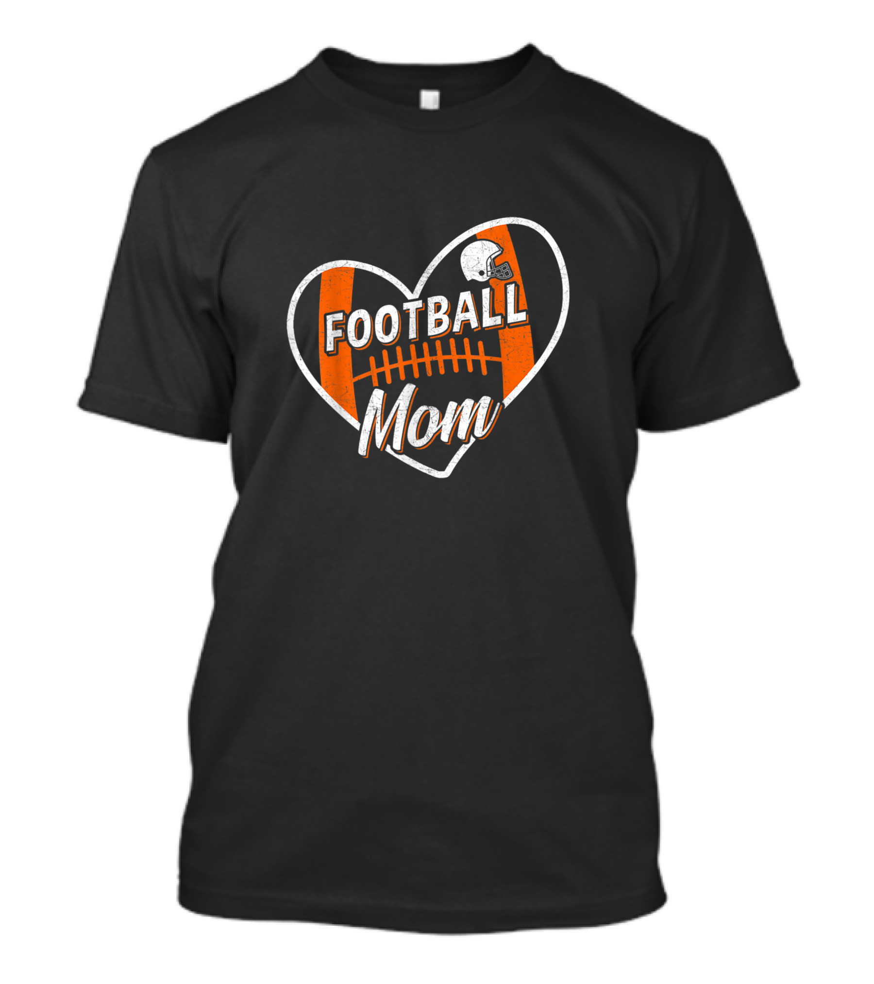 Football Mom Heart Helmet Sport T-Shirt