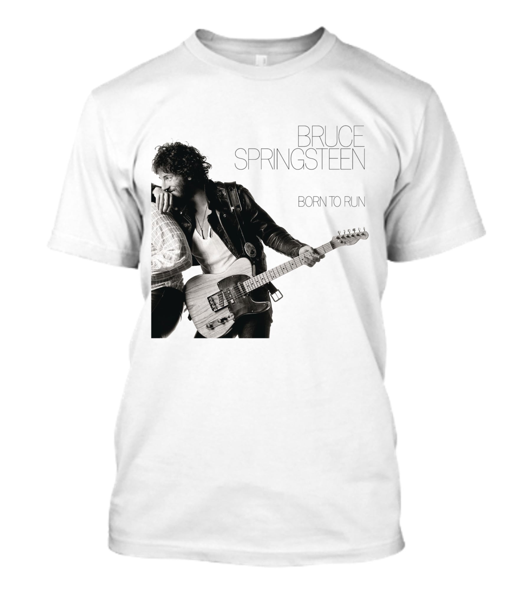 Bruce Springsteen Born To Run Double Sided Retro Music Iconography T-Shirt