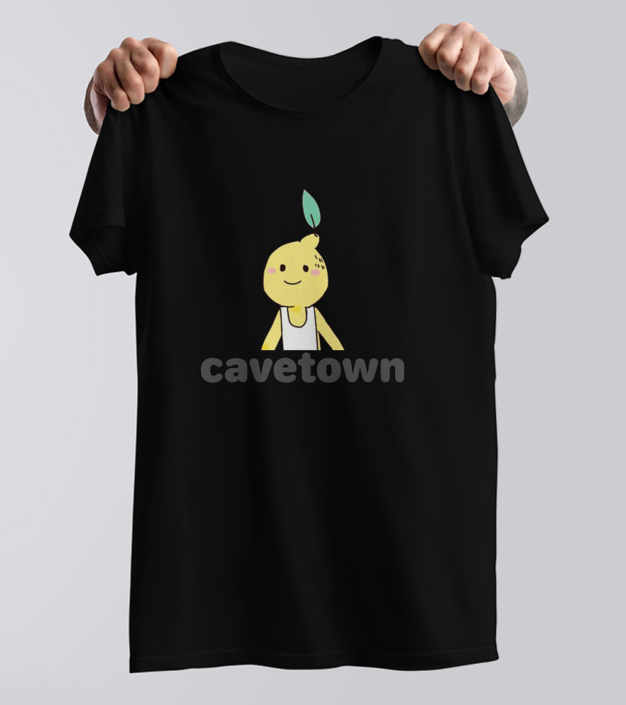 Cavetown Lemon Boy Character With Leaf And White T-Shirt