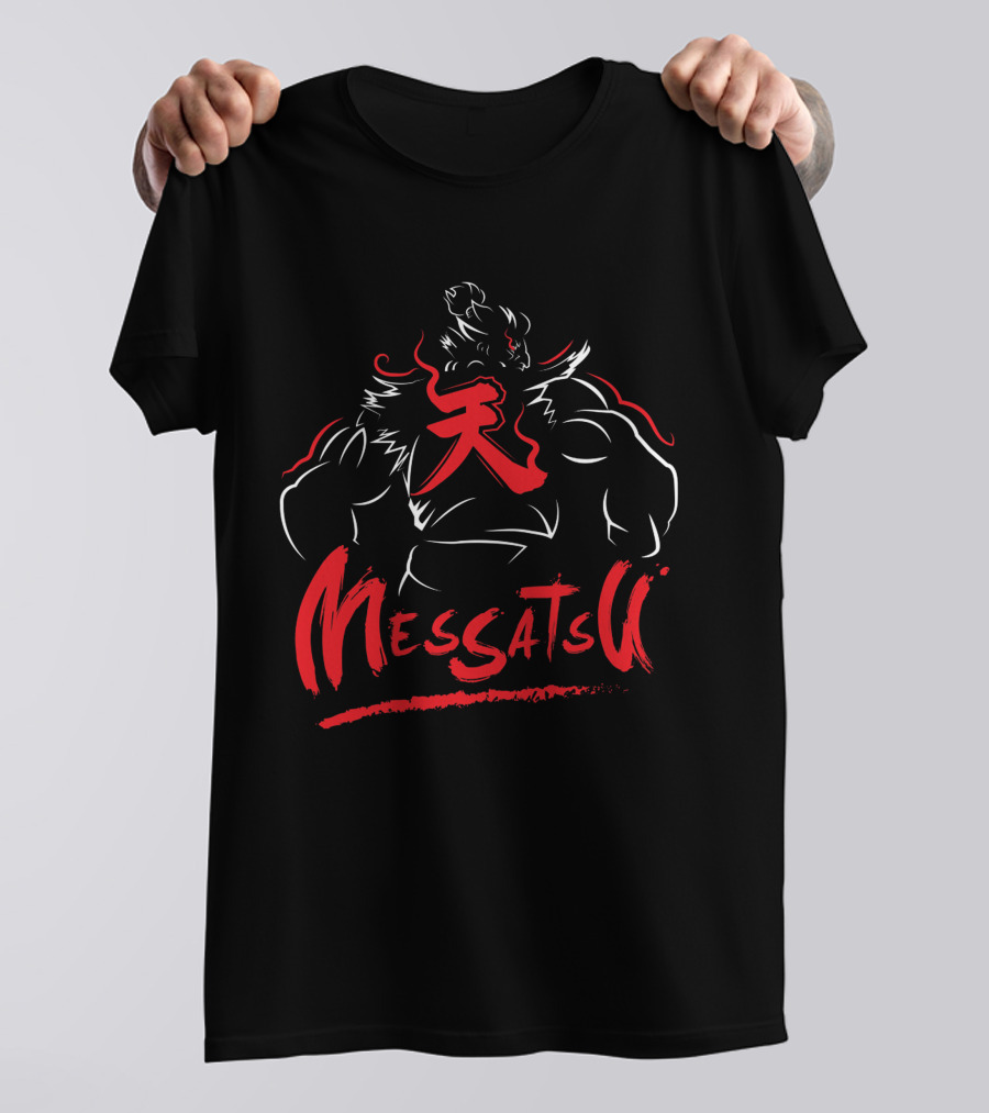 Akuma Messatsu Red Kanji Martial Art Power T-Shirt