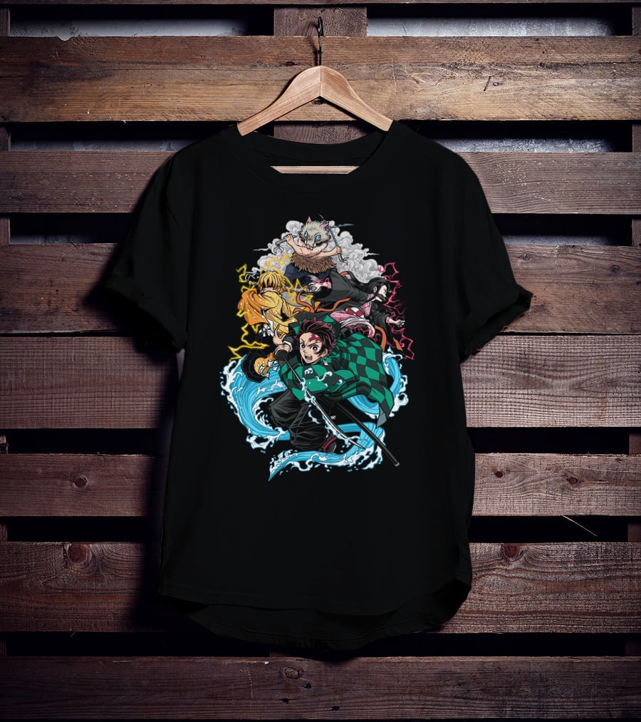 Demon Slayer Classic Characters Action T-Shirt